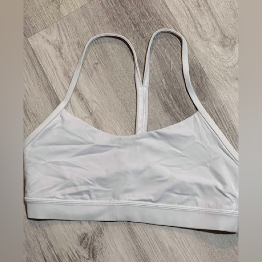 Lululemon Flow Y Sports Bra White Size 8